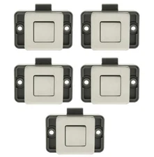 5PCS Cabinet Latch Lock Keyless Push Button Drawer Knob for RV Camper Yacht B...