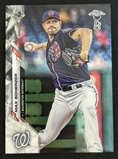 2020 Topps Chrome Ben Baller Nationals Baseball Card #139 Max Scherzer