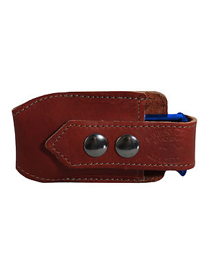New Barsony Burgundy Leather Horizontal Magazine Pouch