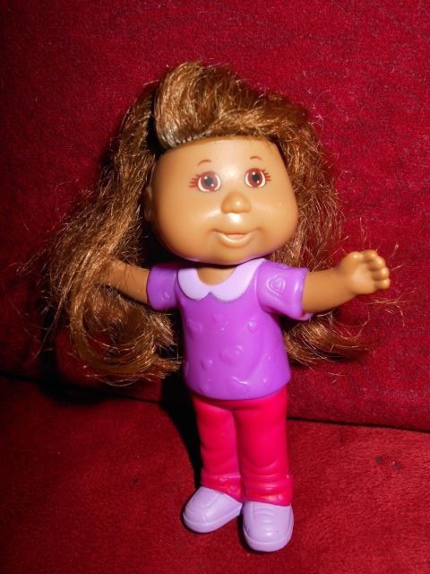 Burger King Cabbage Patch doll in purple outfit vintage toy