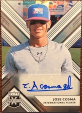 JOSE COSMA - 2018 Panini Elite Extra Edition EEE Rookie Auto RC First Card!