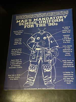 Mad Magazine Oct 1996 No. 350 Alfred E. Neuman cover school