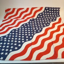 American FLAG Bandana USA Stars  Stripes United States 21" X 22"