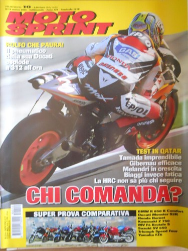 Motosprint Nr.10 2005 Test BMW R850 Ducati Monster S2R Kawasaki Z750 [P66]