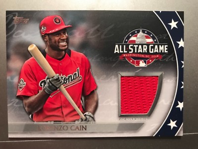 2018 Topps Update All-Star Stitches Relic Card Of Lerenzo Cain