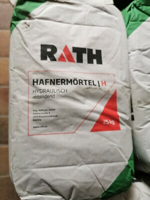 ''Rath Hafnermörtel H Ofenbaumörtel Haftmörtel Versetzmörtel Feuerungsmörtel