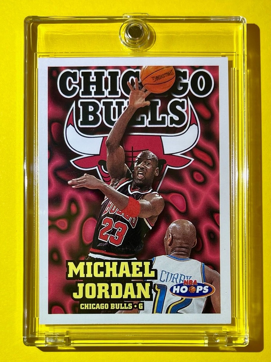Michael Jordan MINT CHICAGO BULLS RETRO LOGO 1997-98 NBA HOOPS