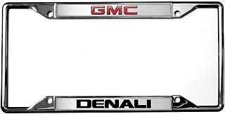 Eurosport Daytona GMC Denali Metal Zinc Stainless Steel License Plate Frame