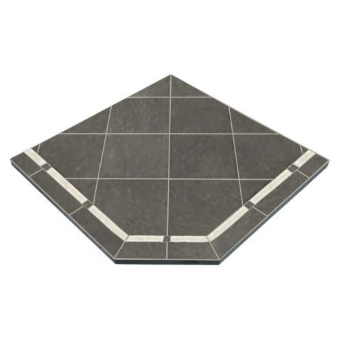 NY Hearth Pewter 54u0026#034; x 54u0026#034; Tile Hearth Pad- Corner | eBay