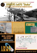 1/35 1ManArmy #35DET002 Ju87G Stuka Airbrush Masks For Border Kit