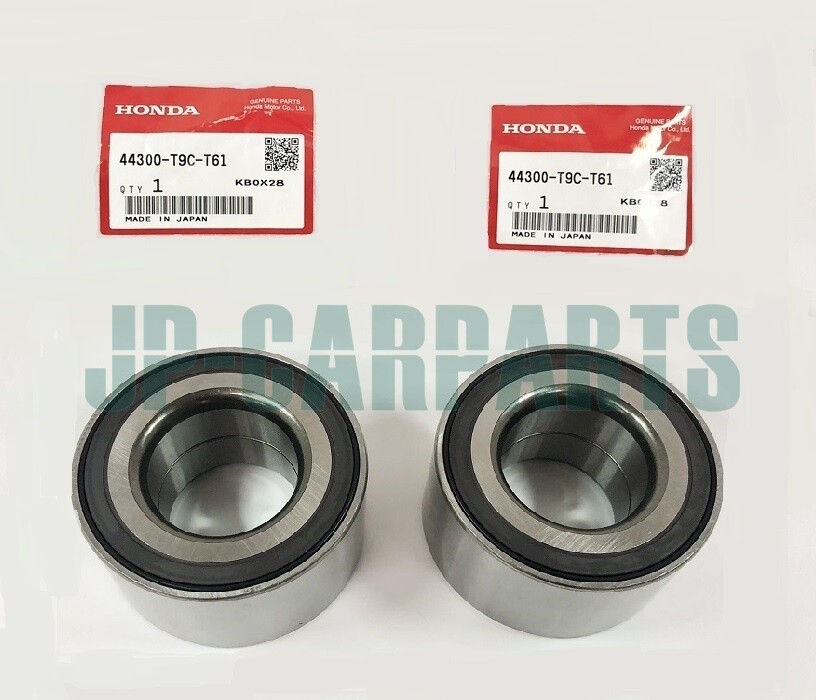 HONDA GENUINE 2PCS FRONT WHEEL BEARINGS 44300-T9C-T61 JAZZ FIT