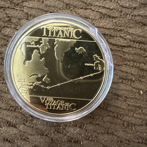 TITANIC MAP Historical Collectible Coin Showing Beginning To End - Picture 7 of 7