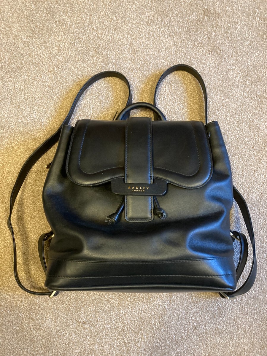 Handbags Radley Black Leather Backpack Radley Handbag: 'Devonport