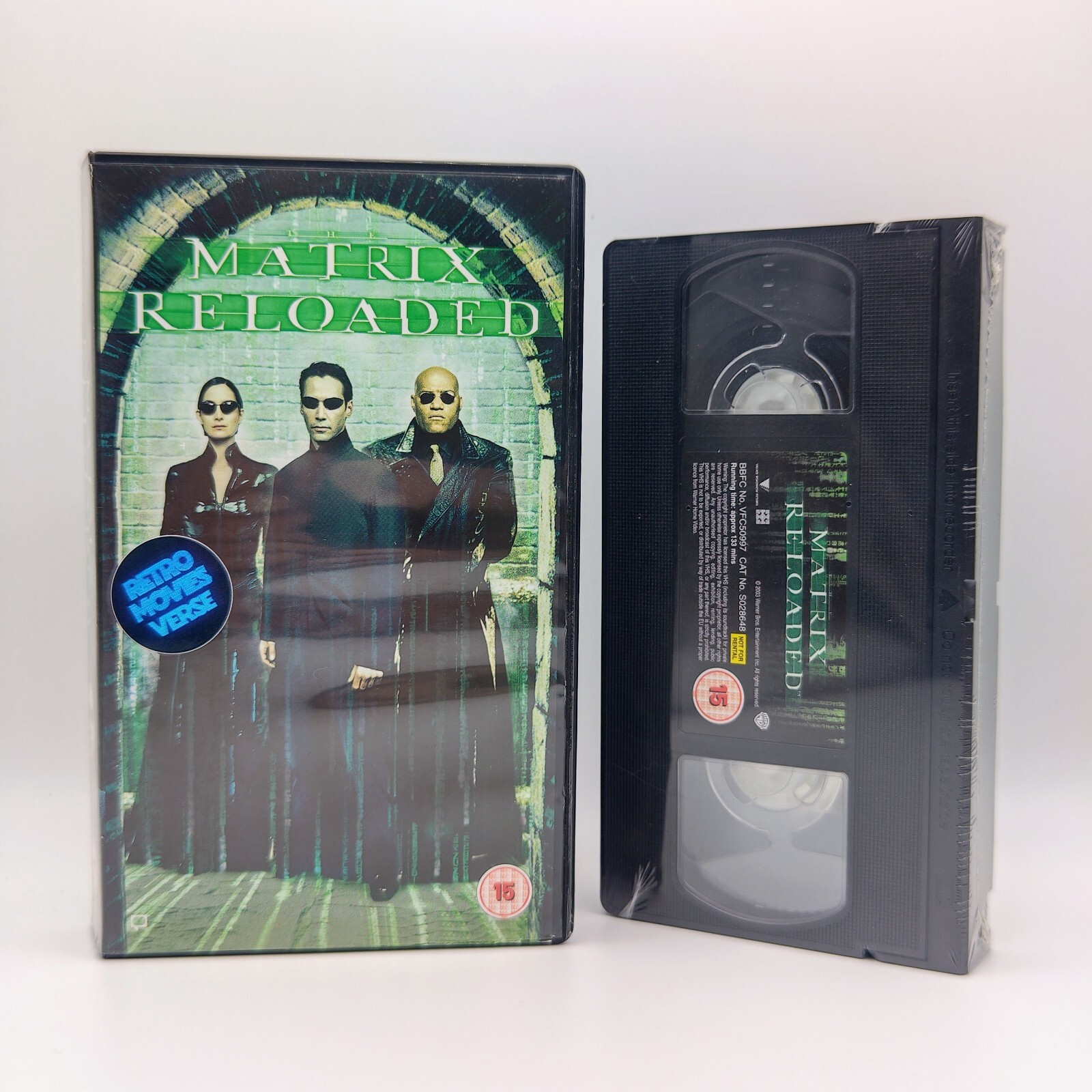 Matrix Reloaded VHS New and Sealed Video Tape Keanu Reeves (2003)
