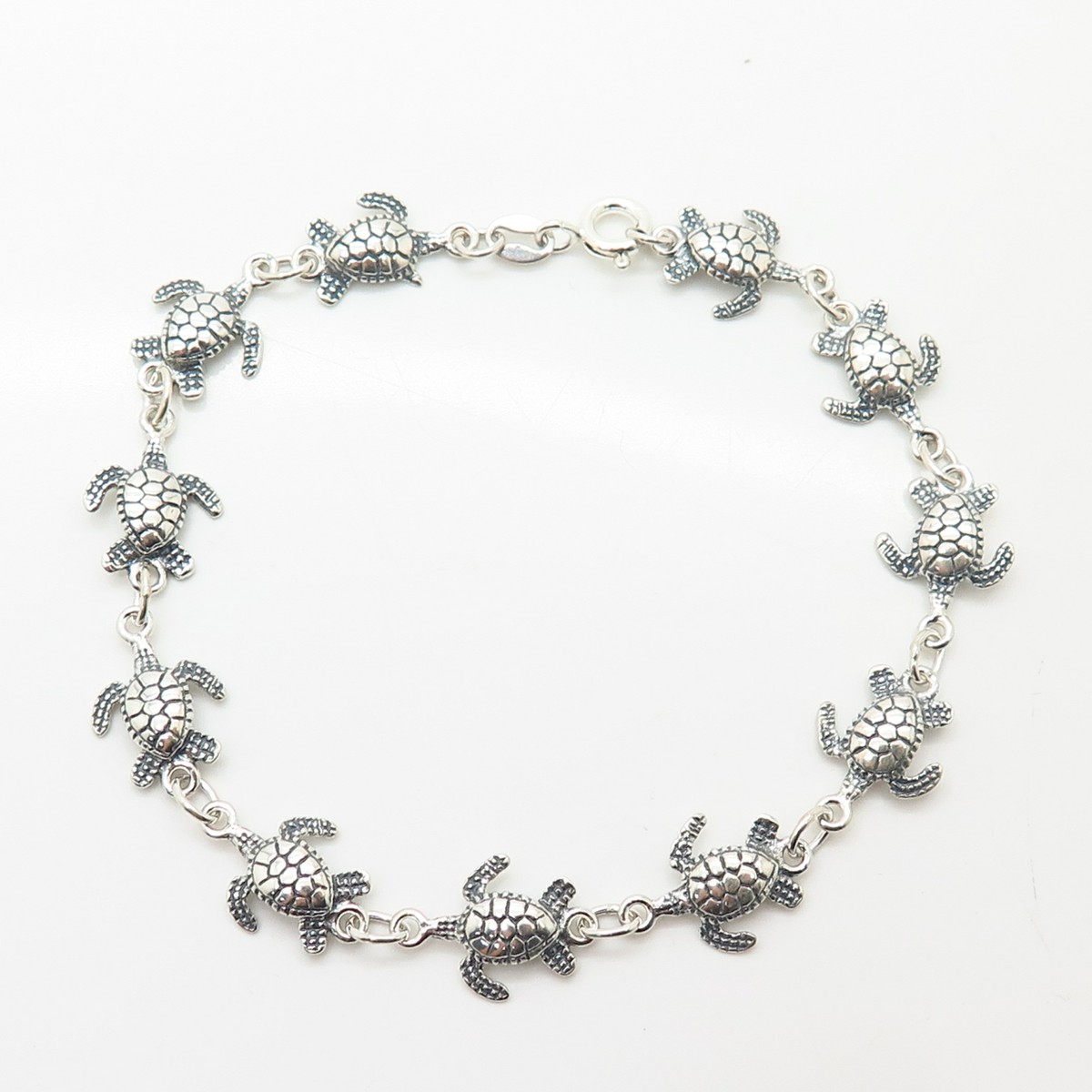 ブレスレット wing bling 14k finesse lucky turtle wish bracelet 925 Sterling Silver Tortoise / Turtle For Good Luck Link