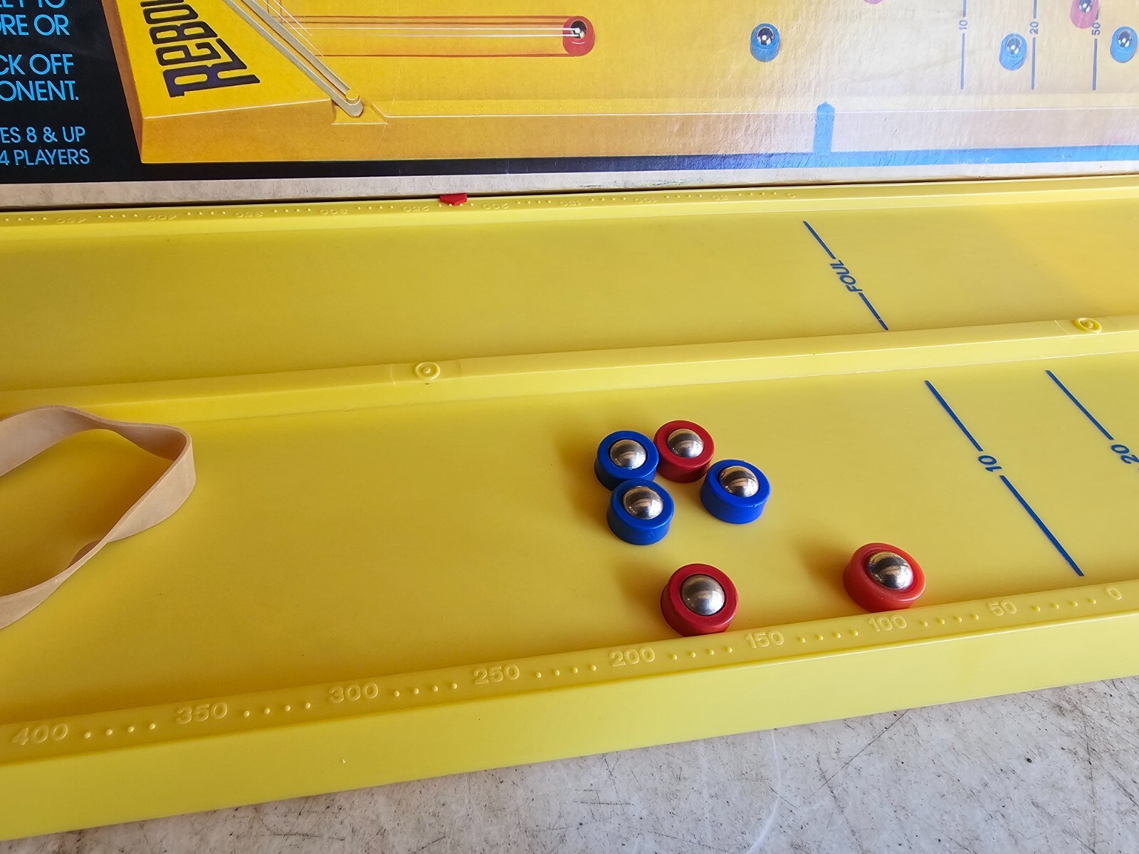 Vintage Rebound TwoCushion Game in Original Box Ideal New rubber bands