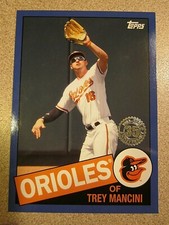 2020 TOPPS 85TB-5 TREY MANCINI 35TH ANNIVERSARY BLUE 1985 RETRO BALTIMORE ORIOLE