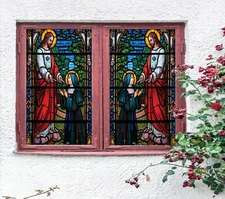 3D Garden Believer A261 Window Film Print Sticker Cling Stained Glass UV Amy