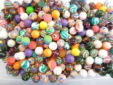144 ASSORTED RUBBER SUPER HIGH BOUNCE BALLS 27MM 1" HI BOUNCY SUPERBALL CAT TOY