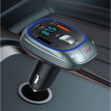 Bluetooth 5.0 Car Wireless FM Transmitter Adapter USB PD Charger Hands-Free 1PC