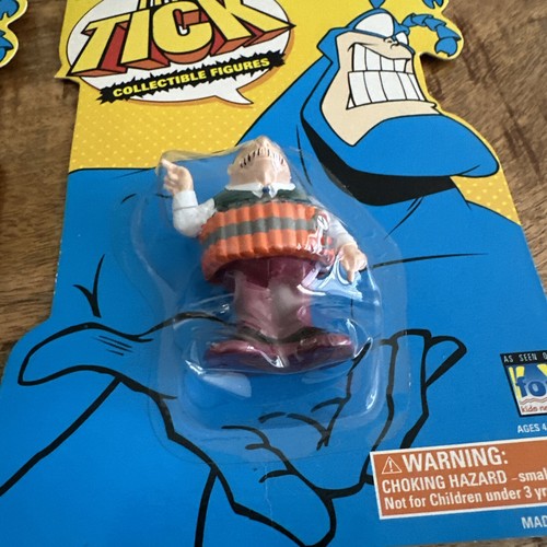 The Tick Vintage 1994 Bandai Collectible Miniature 3" Figures Lot of 4 READ - Picture 3 of 8
