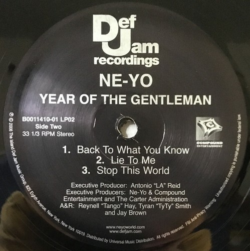 Ne-Yo / Year Of The Gentleman 2008 US Original Edition 2LP Vinyl Def Jam Records - Bild 9 von 10