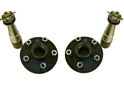 #ad #ad Build your own 3500# Trailer Axle Kit 5x5.0 Hubs Round SP 20084 Spindles $134.25