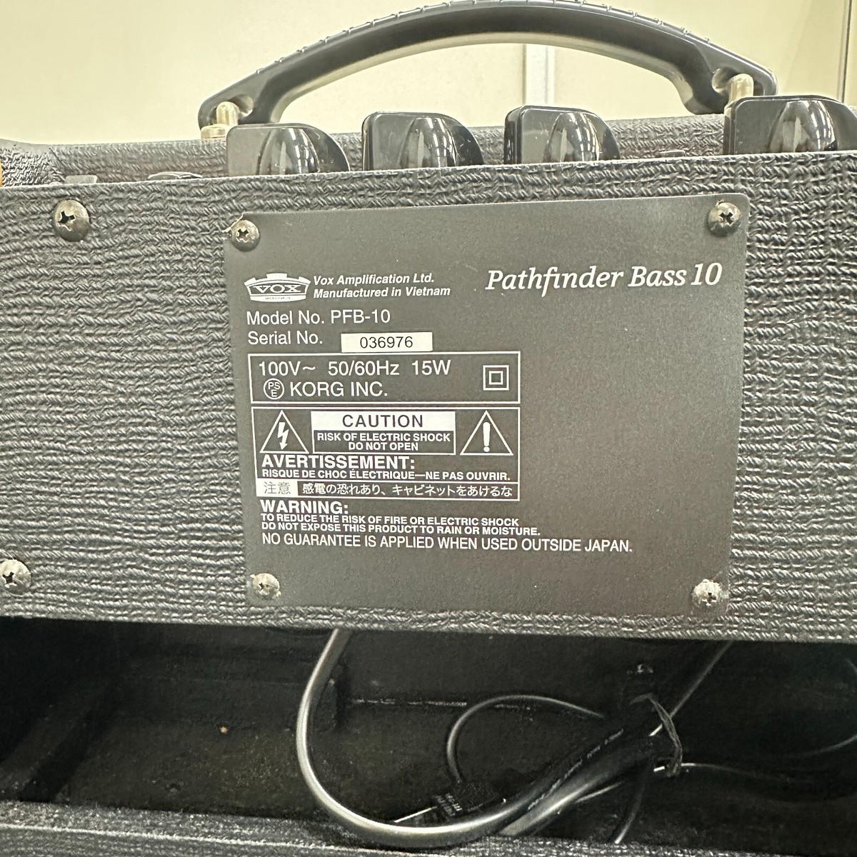 ベース VOX Pathfinder Bass 10 PFB-10 Pathfinder 10 Bass - Vox Amps