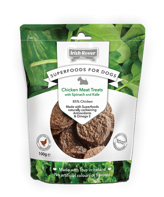 3x Irish Rover Superfoods Dogs Food Meat Treats Chicken Sweet Potato Carrot 1kg for sale online