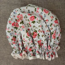 The Vintage Cosmetic Company Floral Print Lined Shower Cap