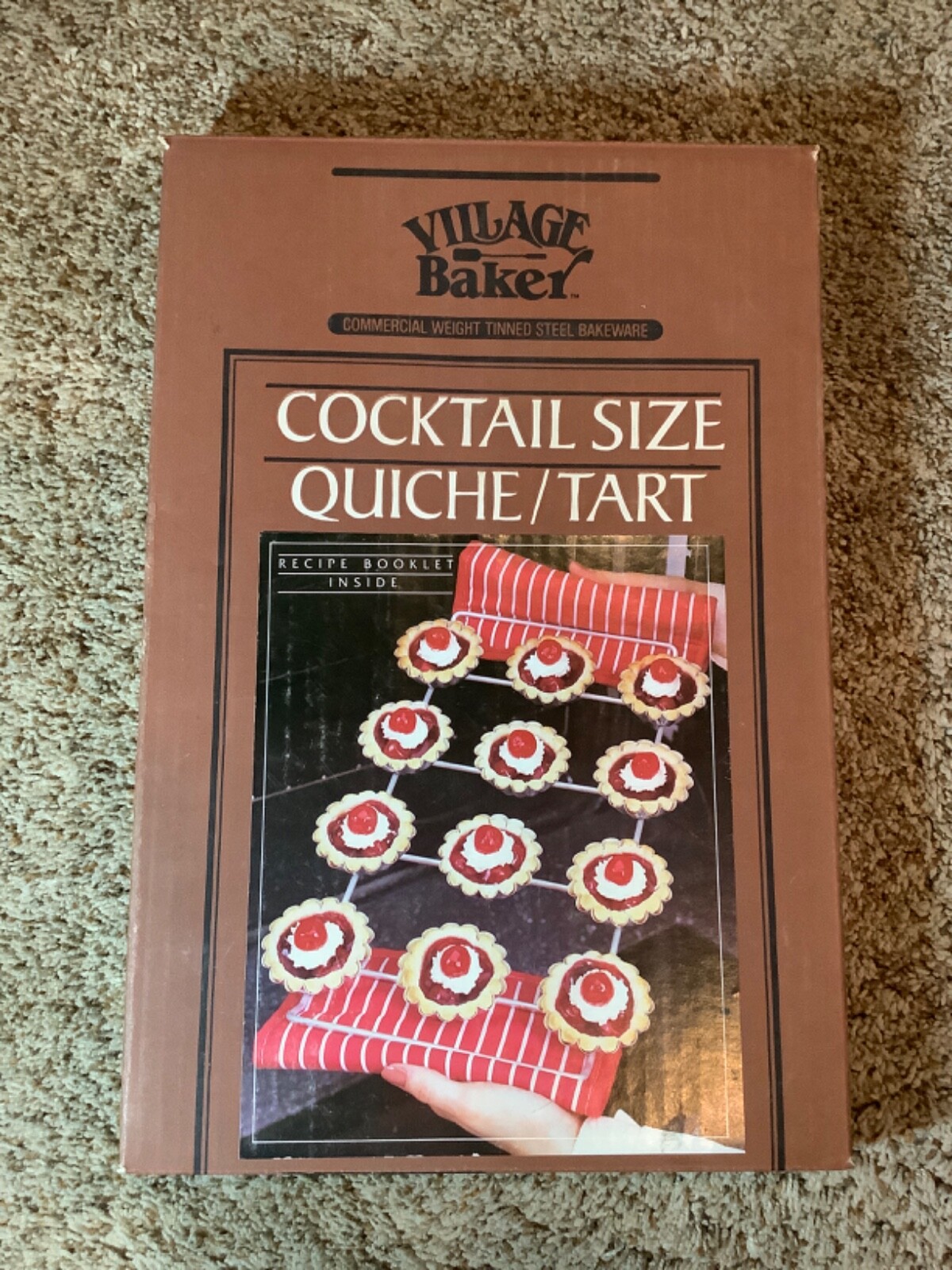 Village Baker Cocktail Size Appetizer QUICHE TART Muffin BAKING PAN ...