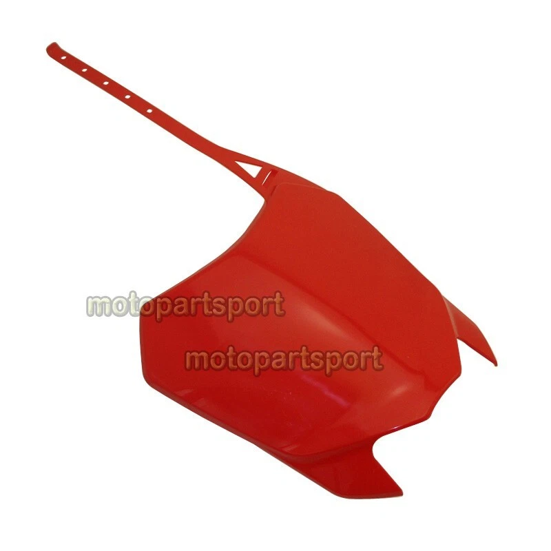 Placa de matrícula delantera roja para HONDA CRF110F 2013-2018 CRF125F 2014 2015 2016-2018 Foto 2 de 4