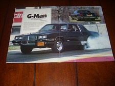 1985 PONTIAC GRAND PRIX STREET RACE CAR SLEEPER ***ORIGINAL 1987 ARTICLE***