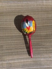 Hand Painted Maraca Gourd Shaker Vintage Music Cozumel Mexico