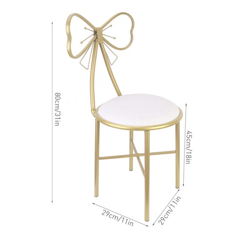 Wooden/ Velvet Chairs Rocking Chair Lounger Girls Vanity Stool Dining Chair Seat - Picture 22 of 75