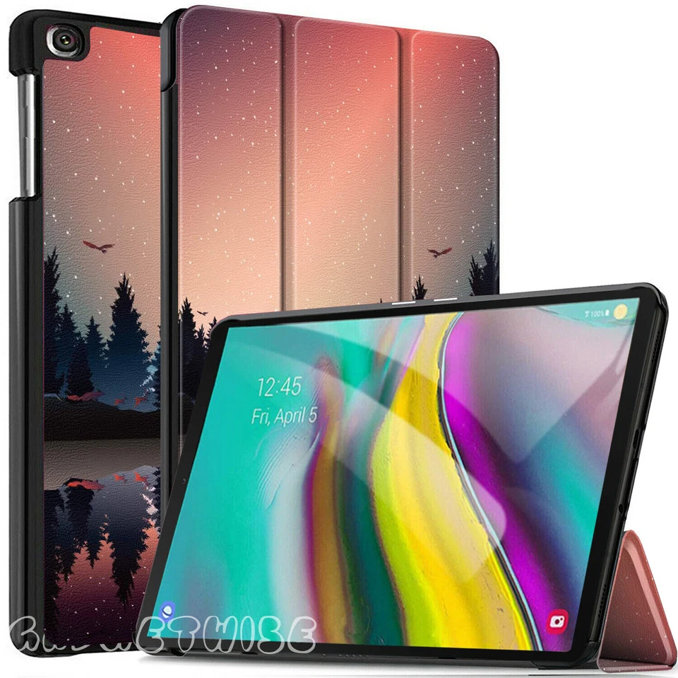 New Case For Samsung Galaxy Tab S5e 10.5" SM-T720 T725 Leather Smart Stand Cover - Image 3 of 3