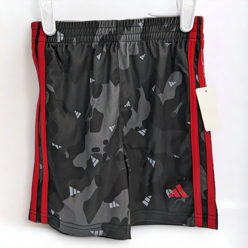 Adidas Boys Short Sleeve Poly Tee & Camo All Over Print Short 2Pc Set Size 4 - Picture 3 of 5