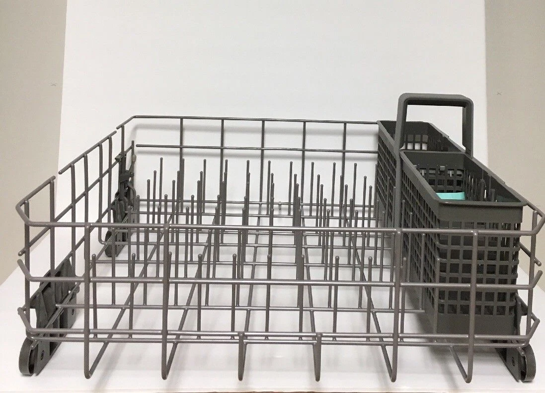 WHIRLPOOL DISHWASHER Bottom LOWER RACK W10728159 8519680 w/ BASKET 