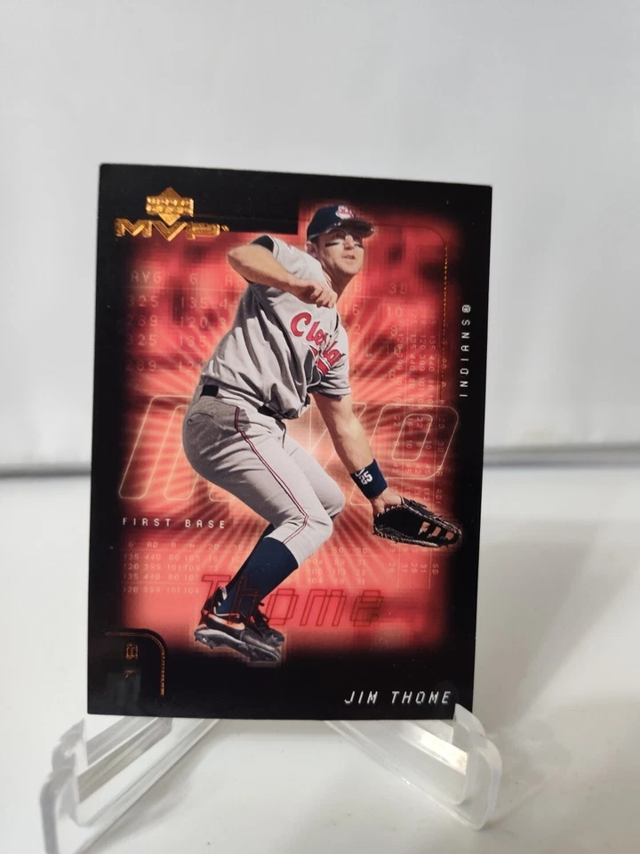 Jim Thome 2002 Upper Deck MVP Indians Cleveland 1B Rare Card - Image 4 of 4