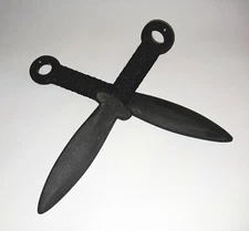 Knife Training Trainer Double Daggers Black Shaolin Dagger Practice Kung Fu