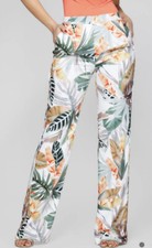 New Womens Guess Marciano Reina High Waisted Dress Wide Leg Desert Palm Pants S