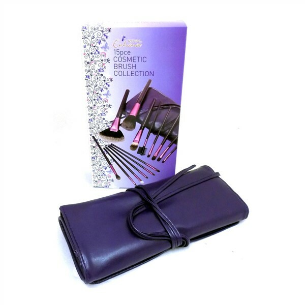 Royal Enhance 15 Piece Cosmetic Makeup Brush Set With Case Boxed