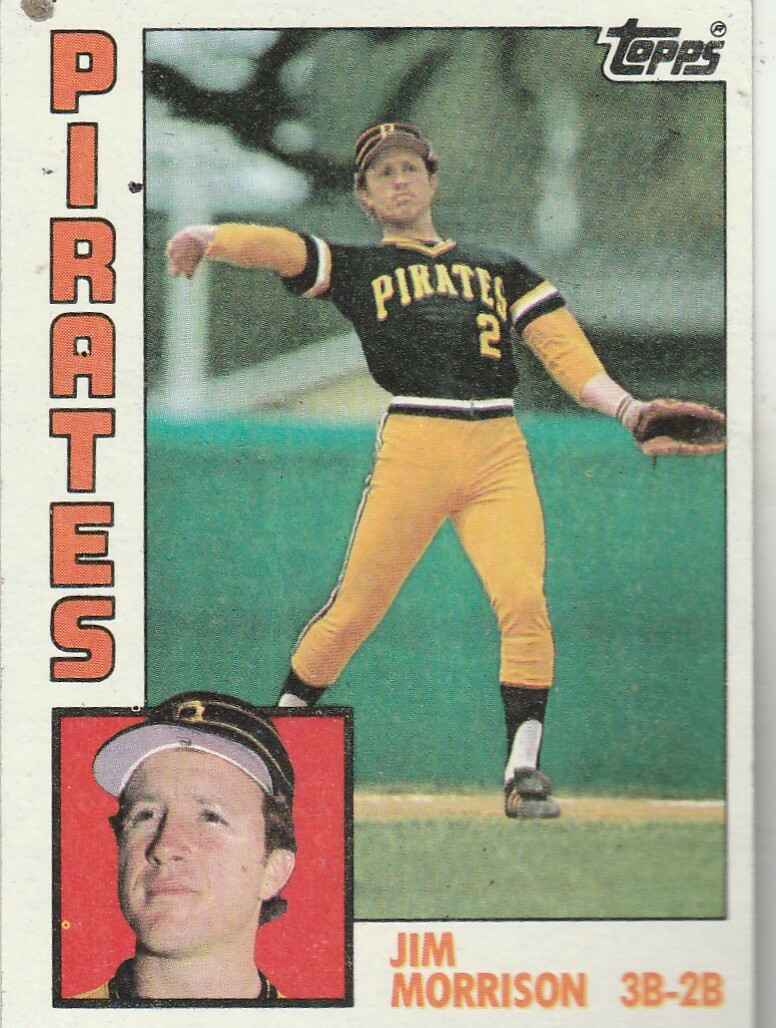 FREE SHIPPING-MINT-1984 Topps #44 Jim Morrison Pirates PLUS BONUS CARDS