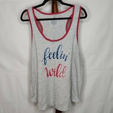NWT Secret Treasures Sleepwear women's XL 16-18 racerback tank multicolor logo