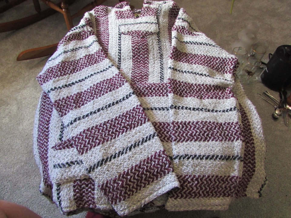 Baja Joe Men's Mexican Surfer Pullover Hoodie Drug Rug Size Large | eBay