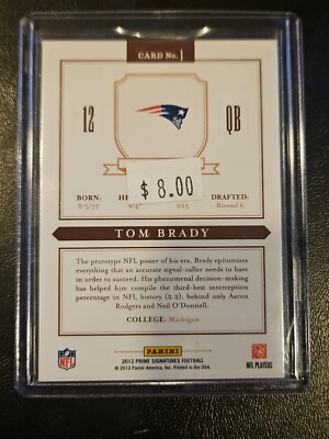 Tom Bradyサイン入り Facsimile Autographed Tom Brady New England Blue Reprint