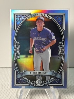 2026 Bowman Ethan Holliday Chrome Bowman Sterling #BST-11 Rockies