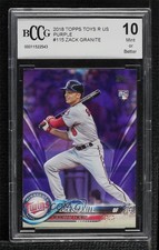 2018 Topps Toys R Us Purple Zack Granite #115 BCCG 10 Mint or Better 0st9