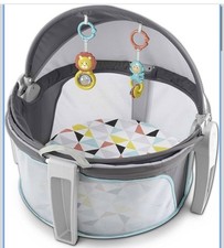 Fisher-Price On the Go Baby Dome Portable Bassinet Play Space New GKH71