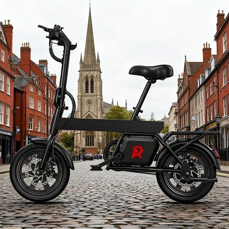 Bicicletta Elettrica Pendolare Pieghevole RA 14 Pollici 250W, Costruzione Leggera, Aggiunta Gratuita foto 3